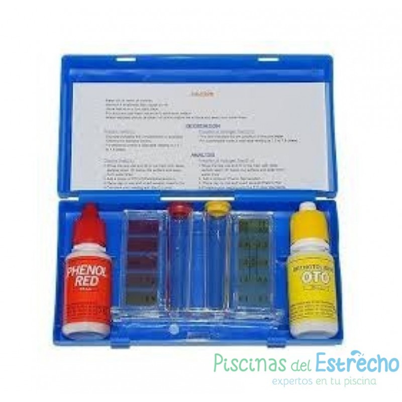 Estuche Comprobador de cloro, bromo y ph