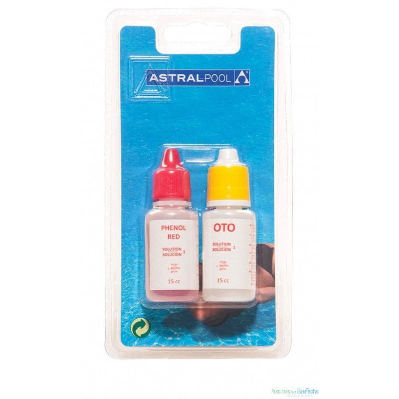 Recambios OTO y Phenol en 15 cc (1 de cada) Astralpool