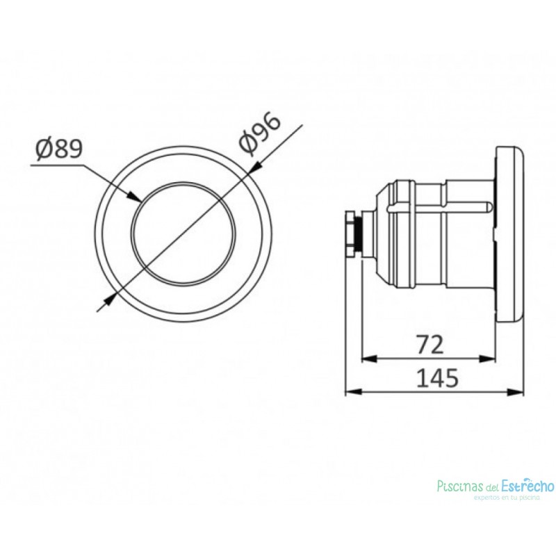 Proyector Astralpool Mini LumiPlus Essential para pasamuros