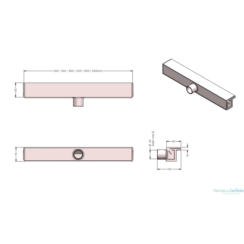 Cascada AstralPool SilkFlow 300 mm