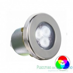 Foco LED LumiPlus MINI RGB 2.11 inox de acople rápido spas y prefabricada