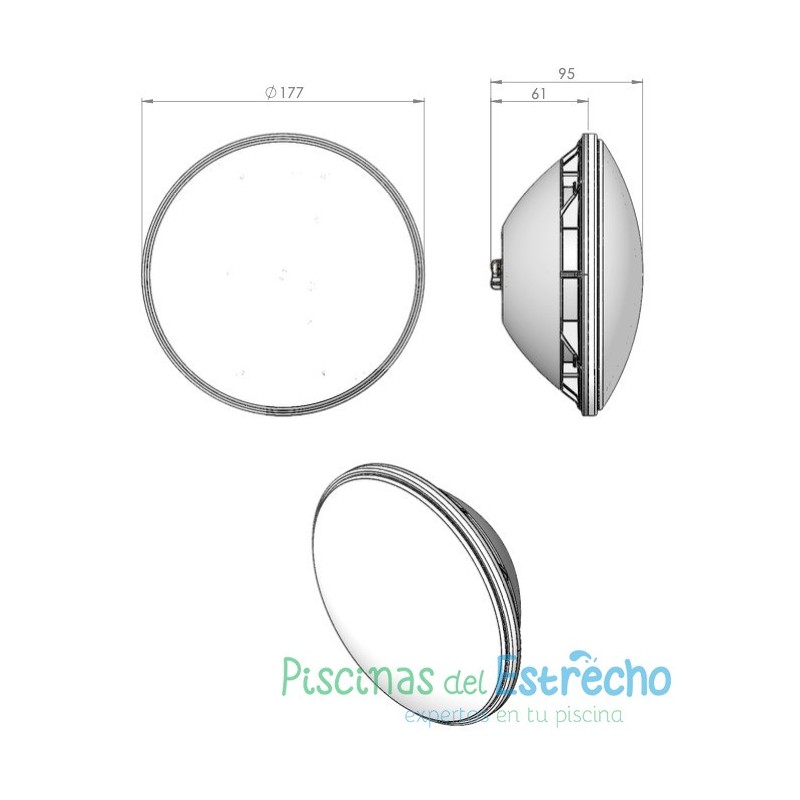 Lámpara Astralpool Led Lumiplus Essential PAR56 Blanco Cálido