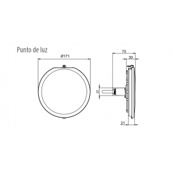 Punto de luz LED LumiPlus Flexi AstralPool Blanco Cálido AC