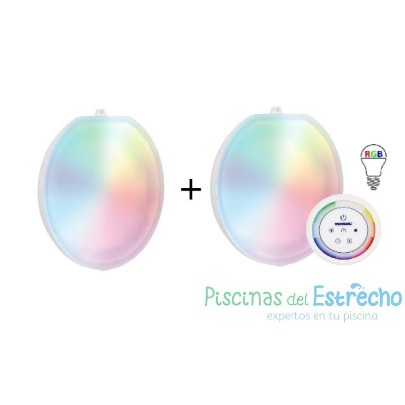 Lámpara Astralpool LumiPlus Flexi Plug&Play RGB 2 lámparas + Mando 76581M
