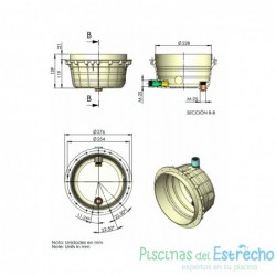 Kit de 2 lámparas PAR56 Plug&Play + control remoto