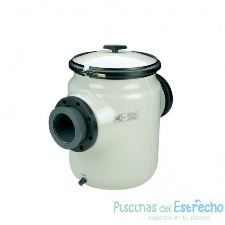 Prefiltro bomba piscina en poliéster + FV 60 l. Astralpool Ø 200mm.