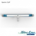 Cepillo de pared con refuerzo de aluminio Blue Line fijación clip
