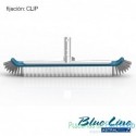 Cepillo de pared con refuerzo de aluminio Blue Line fijación clip