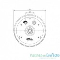Boquilla nado contracorriente redonda para AP