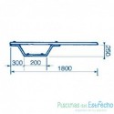 Trampolín para piscina Astralpool Ballesta