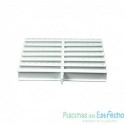 Rejilla rebosadero piscina para curvas 35/295 mm.